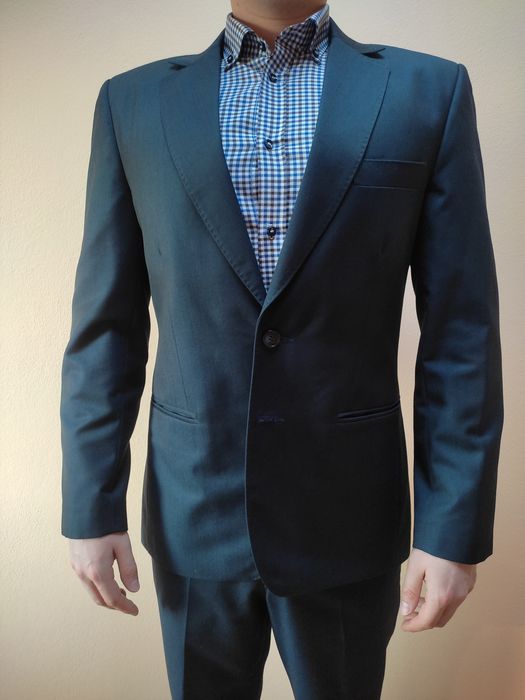 Garnitur męski granatowy slim jak nowy