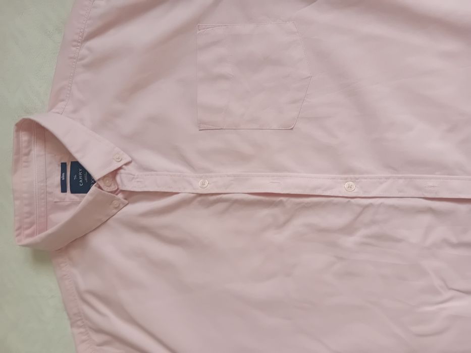 #Carry koszula na krótki rękaw pudrowy róż 3 XL jak nowa