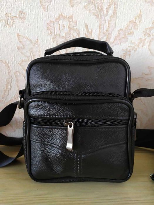 Натуральная кожа мужская сумка барсетка тактическая кожаная портфель