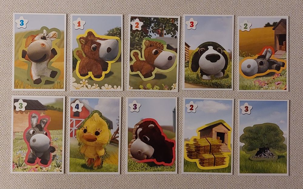 Cartas da coleção Amigos da Quinta do LIDL