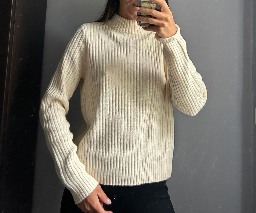 Светр кофта в рубчик, свитер в рубчик