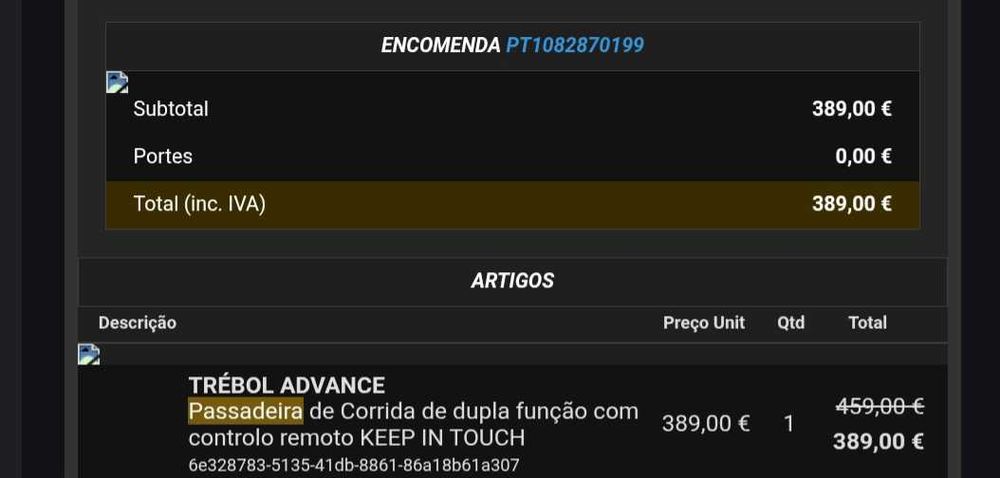 Passadeira de corrida