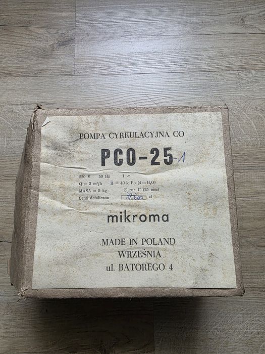 Nowa pompa obiegowa Mikroma PCO-25