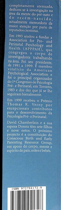 "A mente do seu recém-nascido" de David Chamberlain [Novo]