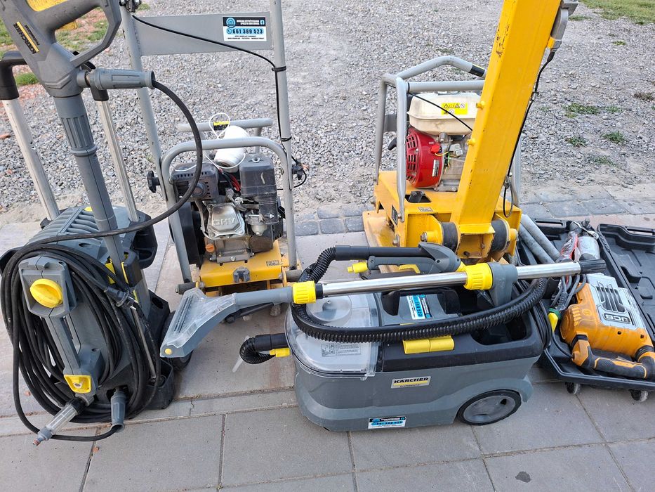 Wypożyczalnia listwa nagrzewnica glebogryzarka wertkulator osuszacz