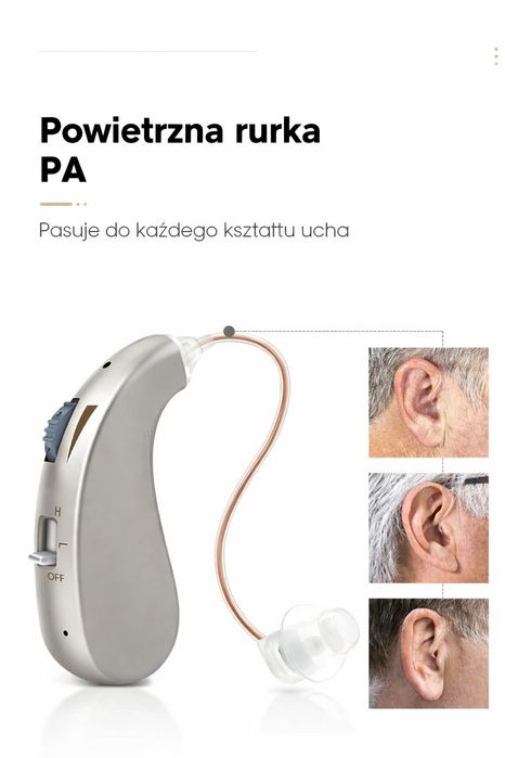 Mini aparat słuchowy wzmacniacz dźwięku słuchu na akumulator