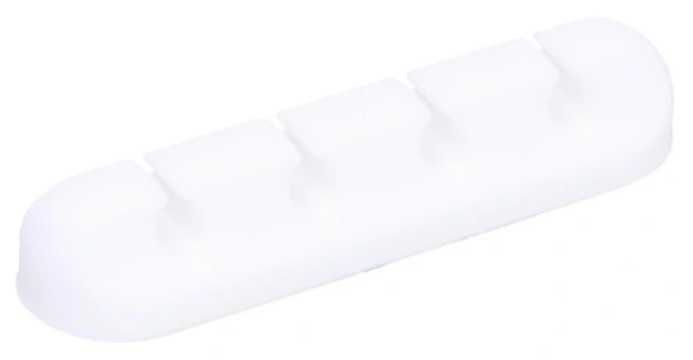 Samoprzylepny organizer na 4 kable (biały) NOWY