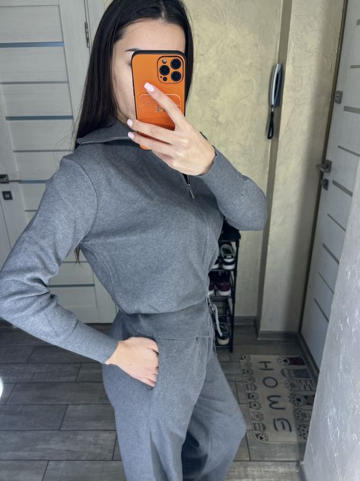 Костюм теплий машинна вязка трикотаж вязаний