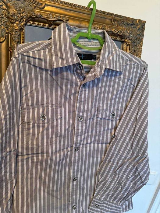 Брендова базова сорочка в полоску  некст від h&m 9-10років 140см