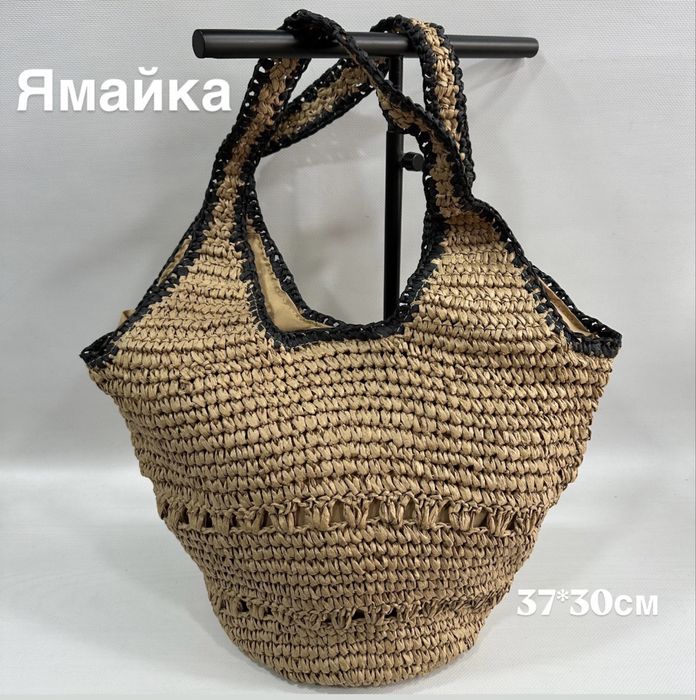 Плетена сумка із рафіі