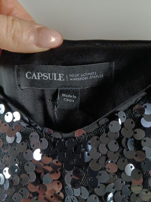 Przepiękna efektowna bluzka damska na święta sylwester cekiny Capsule