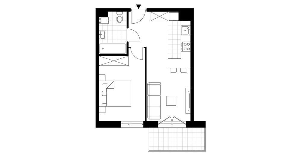 2-pokojowe mieszkanie 37m2 + balkon Bez Prowizji