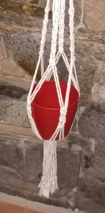 Suporte para vasos em macramé64750872086019123