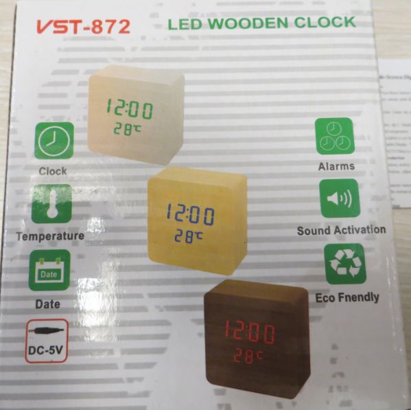 Часы сетевые 872-6 белые USB