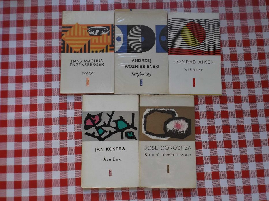 5 tomików wierszy PIW - zestaw 1 [poezja, wiersze]
