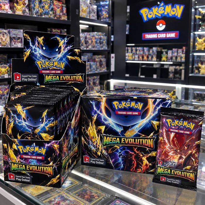 Карточки Pokémon , упаковка 30 пачок запечатаний