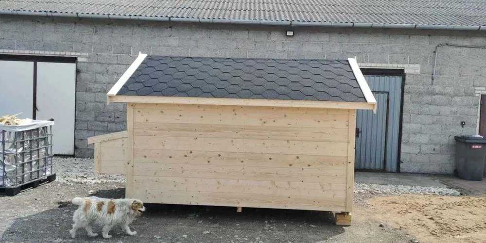 Kurnik dla kur z otwieranym jajecznikiem 350x200x210cm, Gołębnik