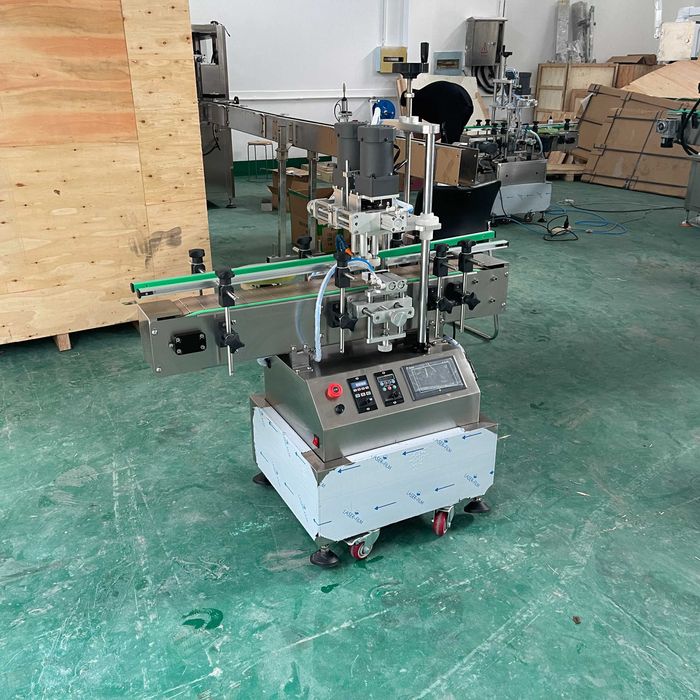 Máquina de tampar de mesa, máquina de vedação de garrafas com parafuso