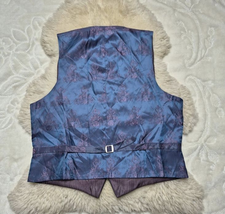 Kamizelka Garniturowa L Granatowa  100 % Welna Ted Baker