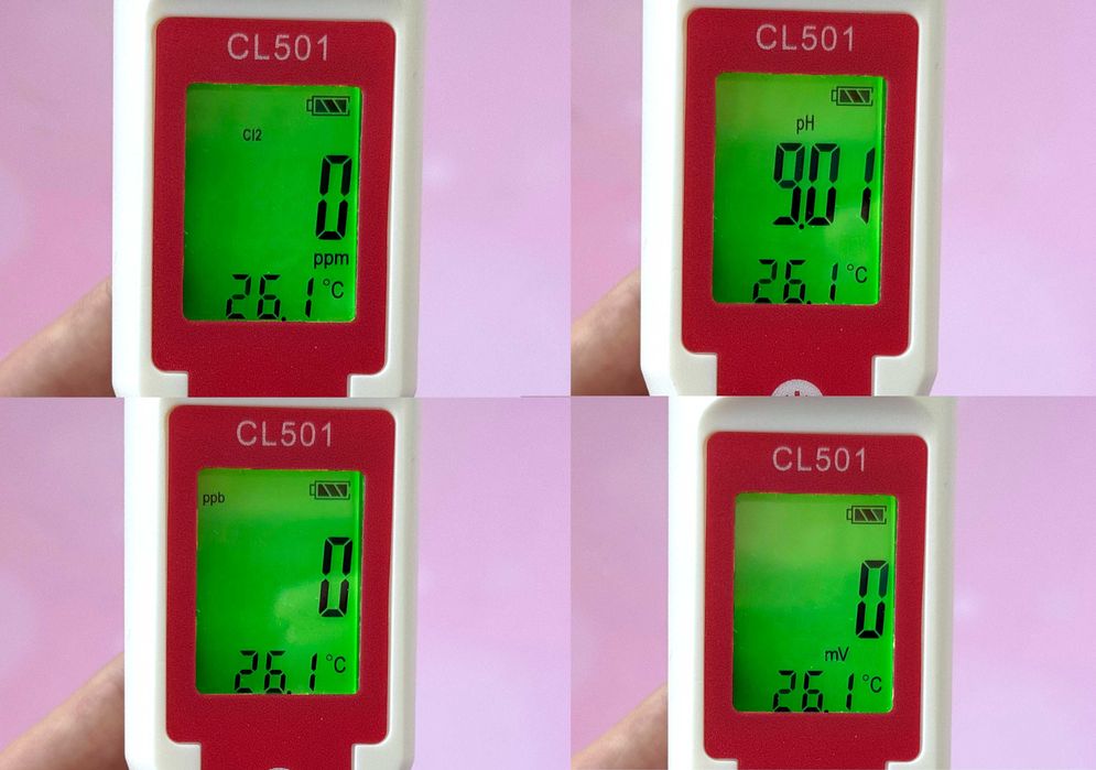 Профессиональный pH-метр + хлорметр