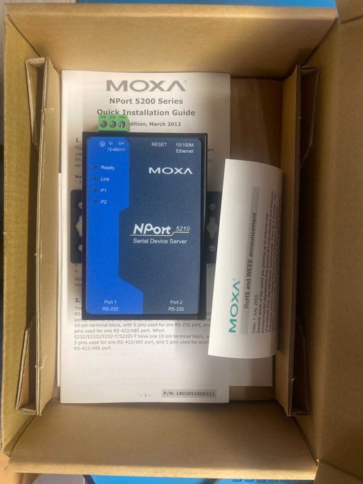 2-портові асинхронні сервери MOXA NPort 5210 (RS-232)