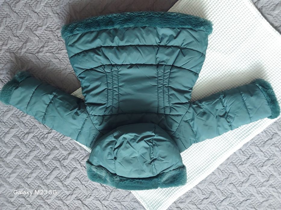 Dwustronna elegancka kurtka dziewczęca Mayoral, butelkowa zieleń, r80