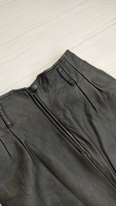 Шкіряна спідниця міді 100% шкіра