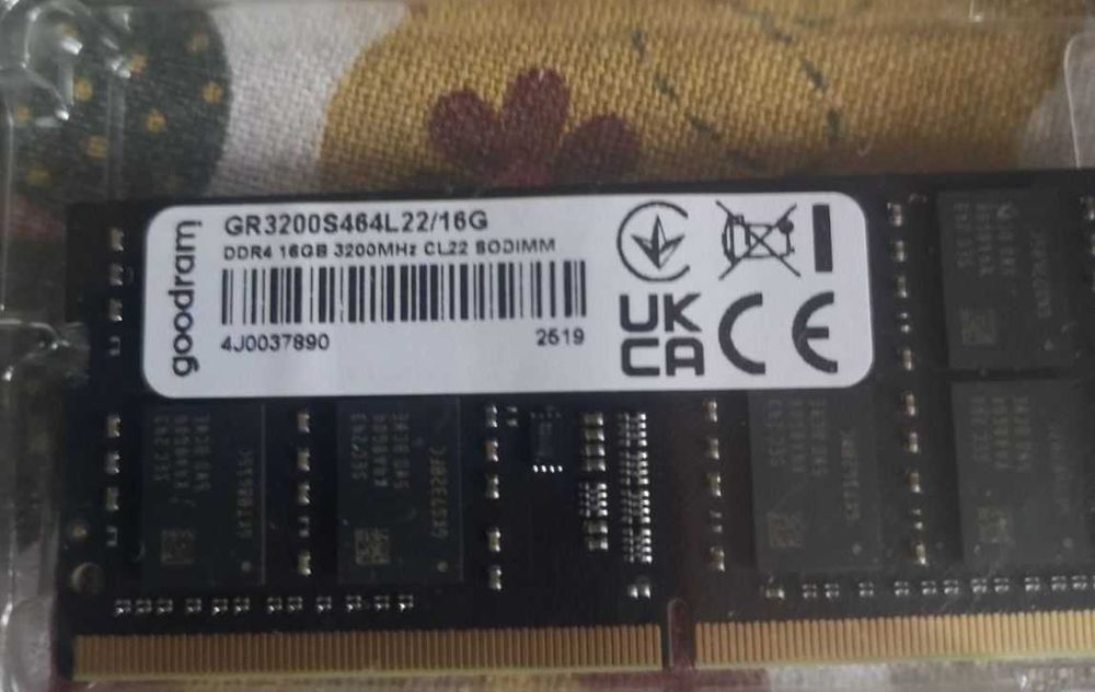 Оперативна пам'ять SO-DIMM 16GB Goodram DDR4 3200MHz