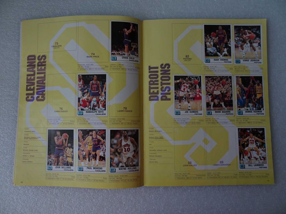 Caderneta de cromos Panini Basket NBA 90 - Panini (Tem 175 de 272 cromos)