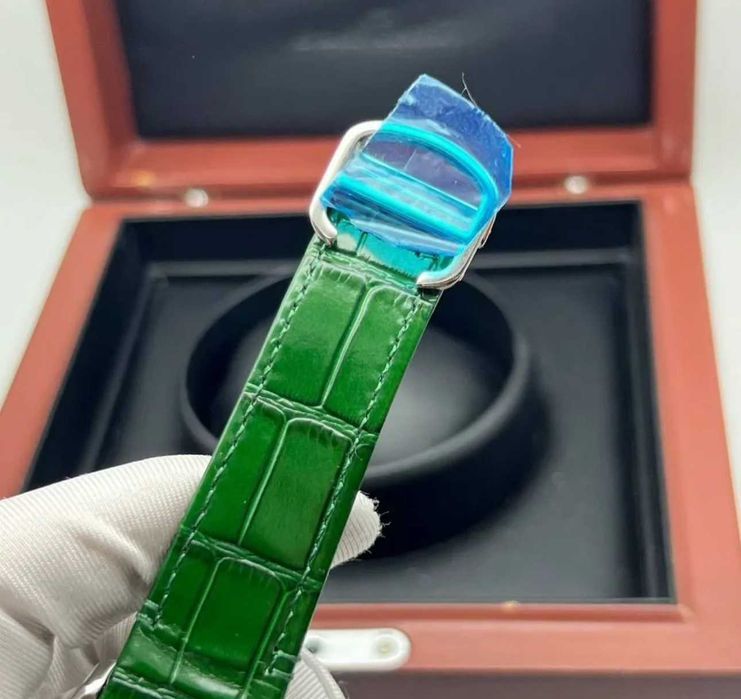 Часы наручные премиум Cartier Santos De Cartier Green Dial