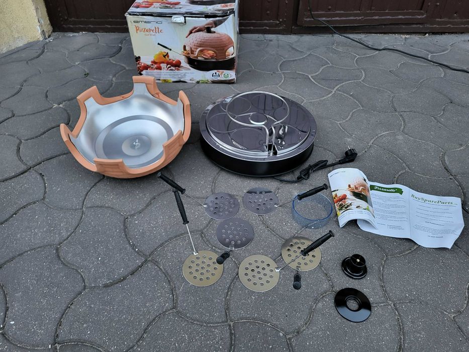 Urządzenie do robienia Pizzy Emerio Pizzarette kamienne 6 osób mocne