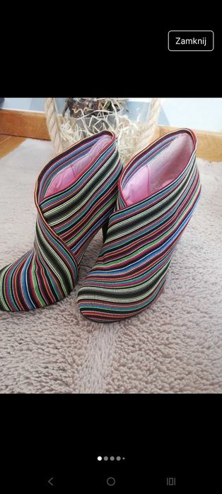 Piękne stylowe botki rozm. 38