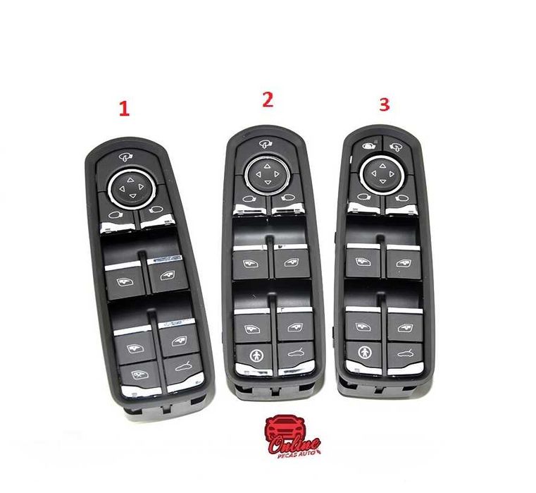 Botão interruptor vidros espelhos Porsche Cayenne Panamera Novo