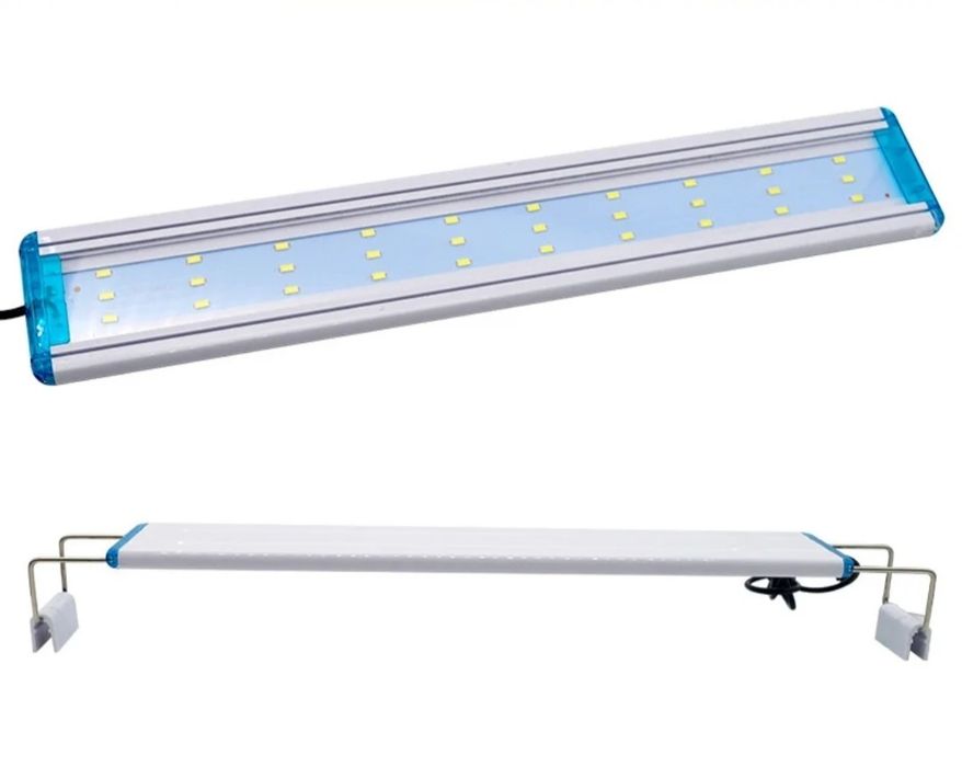 Iluminação para aquário 48 cm mais 14 cm extensíveis.