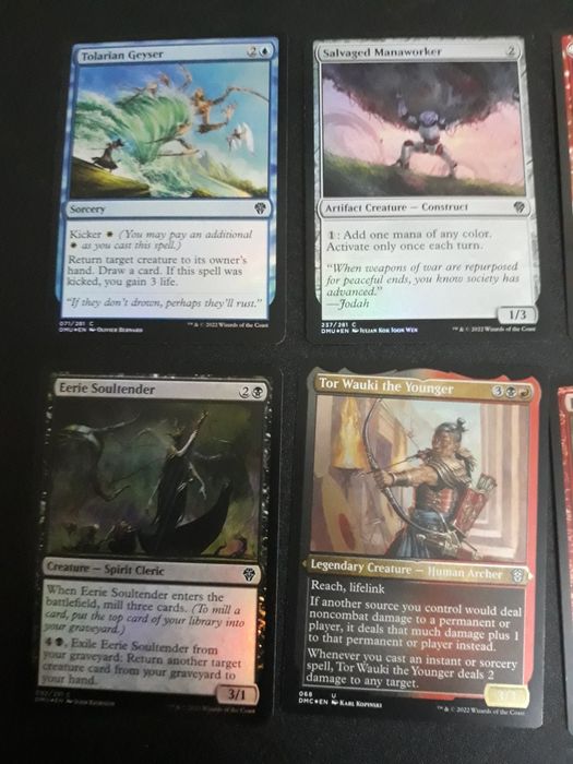 10 cartas magic, 8 brilhantes