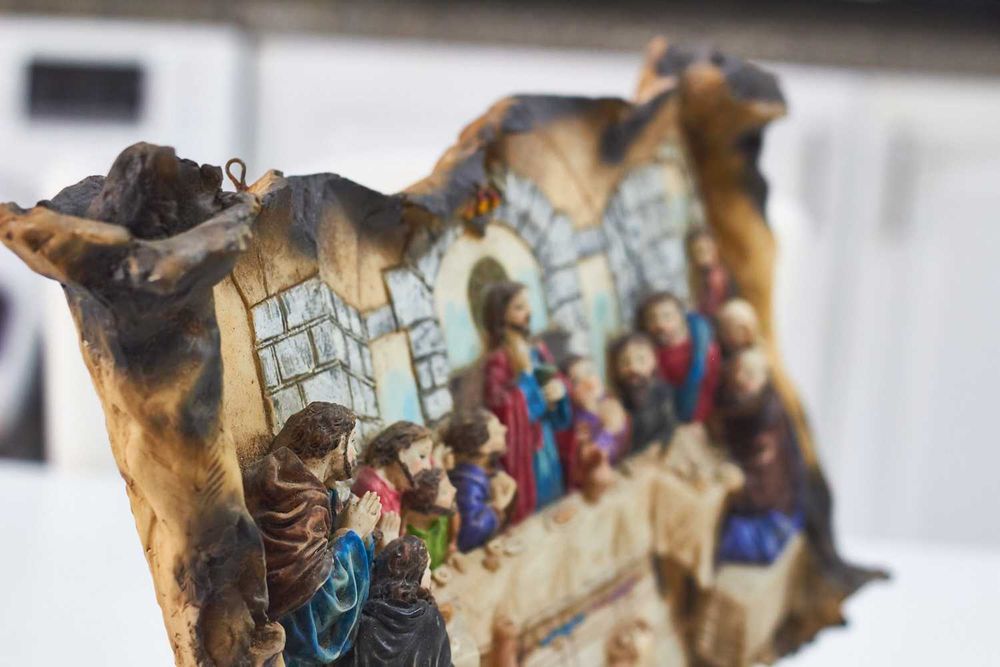 Ultima Ceia Em Ceramica 3D Peca De Destaque