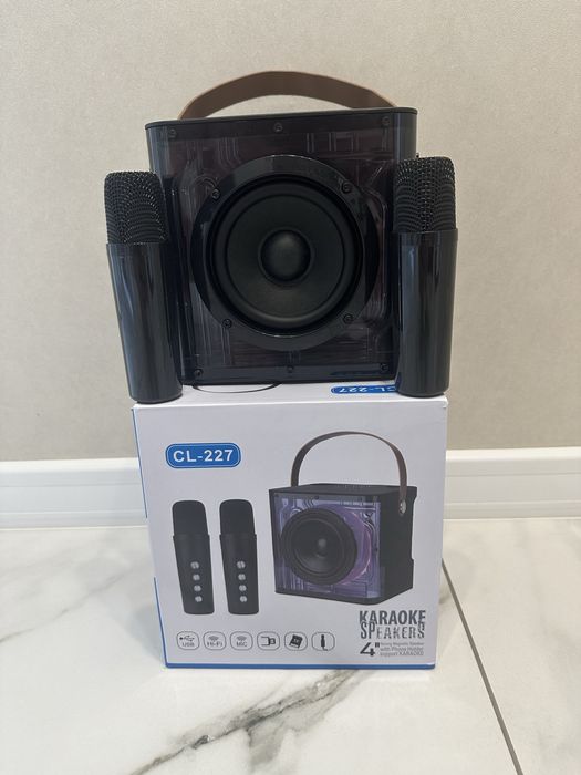 Портативна колонка Bluetooth CH CL-227 мікрофон 2 шт 10W Black