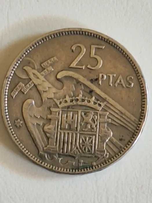 moeda de vinte e cinco pesetas