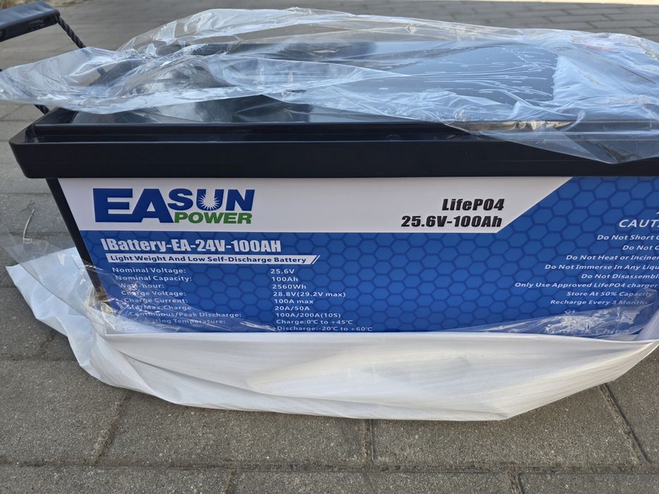 Akumulator Lifepo4 24v 100ah NOWY