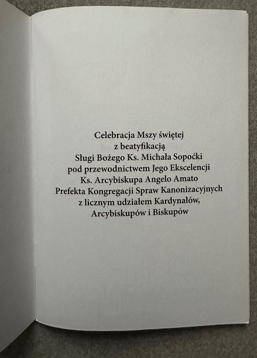 Msza Święta z Rytem Beatyfikacji Ks. Michała Sopoćki - Białystok 2008