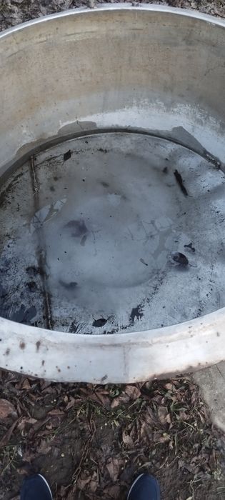 Чан з нержавійки діаметр 120см в глибину 60см,товщина стінок 2.5