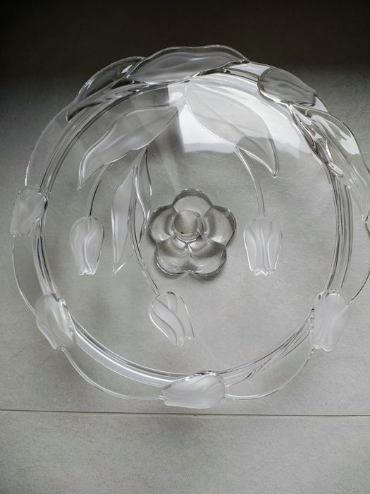 Patera na ciasto, szkło,36/9 cm