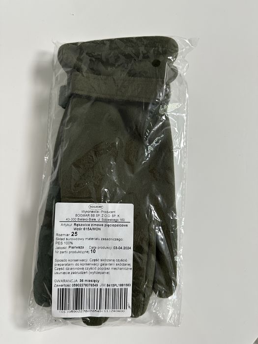Rękawice zimowe wz 615A/MON