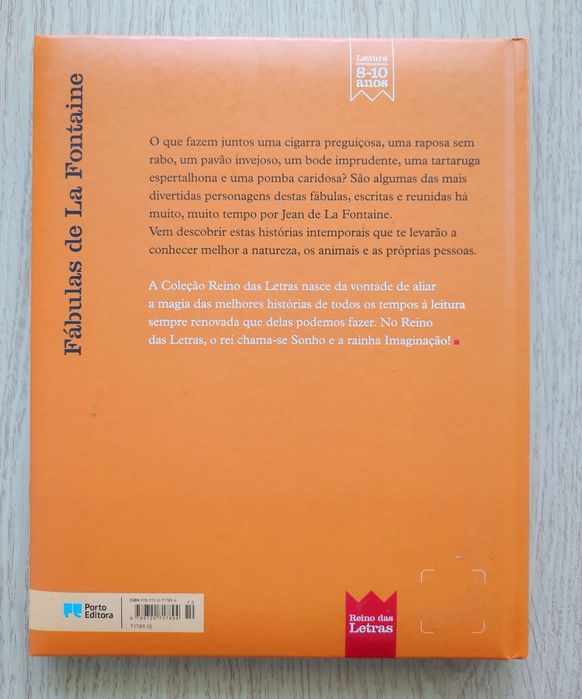 Livro "Fábulas de La Fontaine", Porto Editora.