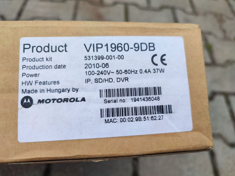 Sprzedam dekoder Motorola VIP 1960-9 DB z dyskiem twardym