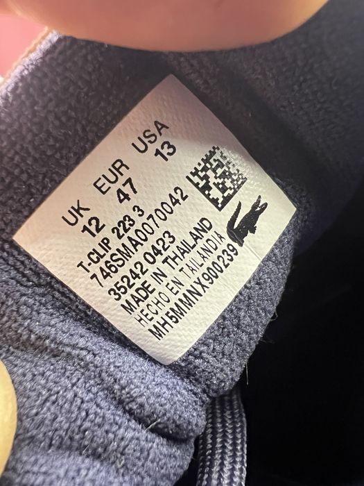 Кросівки 47р. Lacoste T-Clip