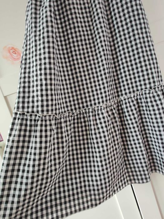 Shein sukienka maxi krata 40 42