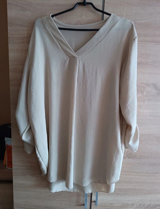 Lekka koszula damska beżowa