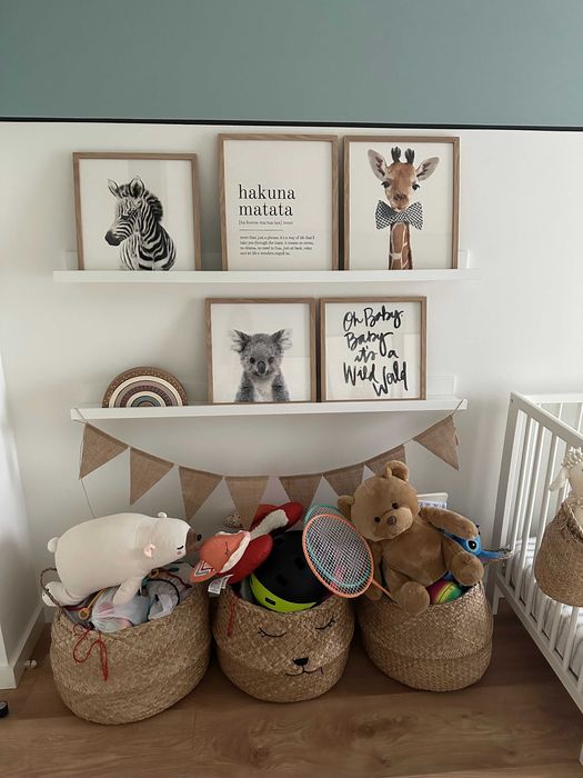 Prateleira para molduras, branco, 115 cm, MOSSLANDA