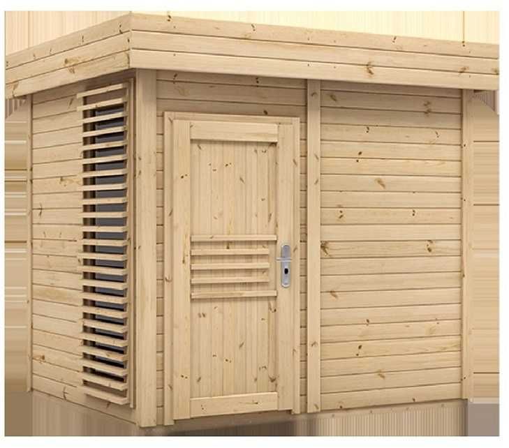 Sauna fińska zewnętrzna Prymulka Montaż Promocja